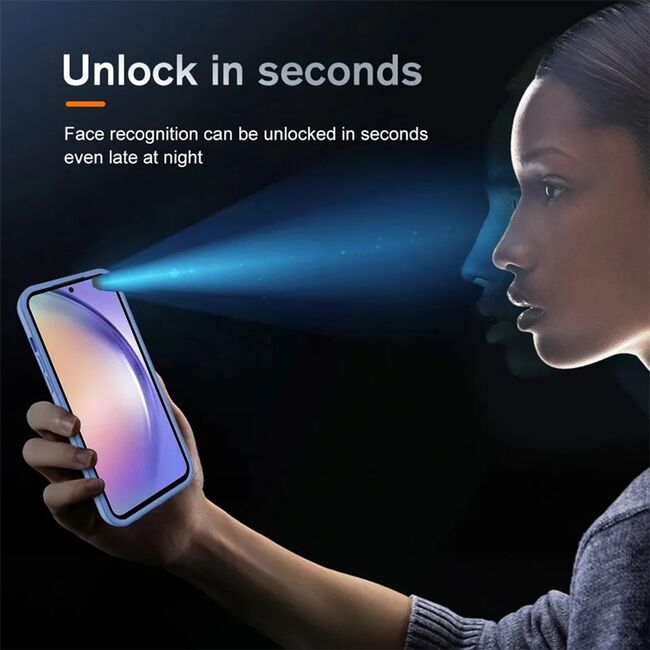 Pachet 360: Husa cu folie integrata pentru Samsung Galaxy A54 Cover360 fata / spate - negru