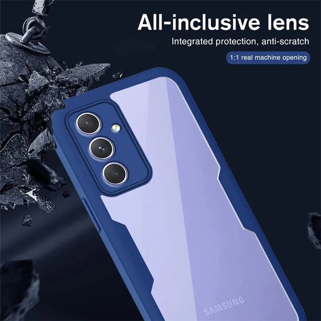 Pachet 360: Husa cu folie integrata pentru Samsung Galaxy A54 Cover360 fata / spate - negru