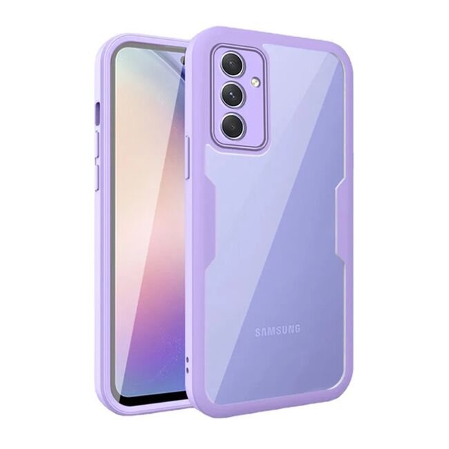 Pachet 360: Husa cu folie integrata pentru Samsung Galaxy A54 Cover360 fata / spate - mov