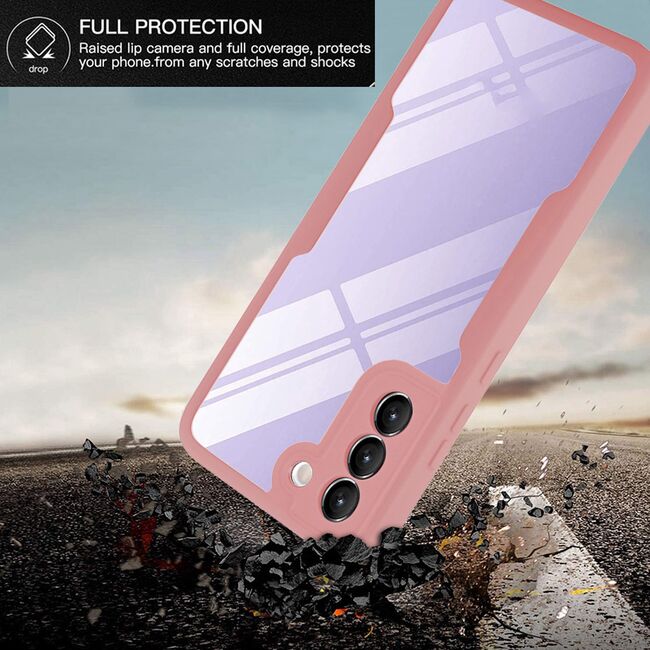 Pachet 360: Husa cu folie integrata pentru Samsung Galaxy S23 Cover360 fata / spate - negru