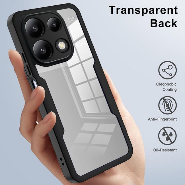 Pachet 360: Husa cu folie integrata pentru Xiaomi Redmi Note 13 Pro 4G Cover360 fata / spate  - blue