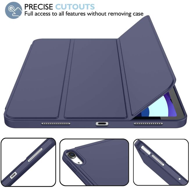 Husa Apple iPad Air 11 2024 / 2025​ M2, M3 cu functie wake-up/sleep si compartiment pentru Apple Pen, navy blue