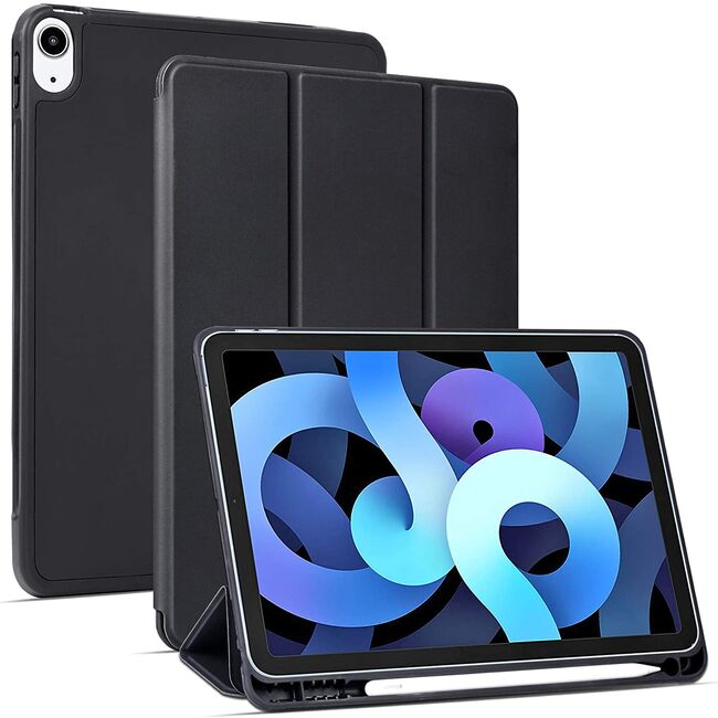 Husa Apple iPad Air 11 2024 / 2025​ M2, M3 cu functie wake-up/sleep si compartiment pentru Apple Pen, negru