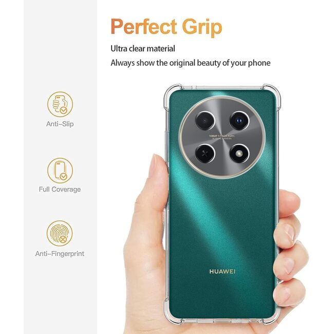 Husa pentru Huawei Nova 12i Slim Anti-Shock 1.5mm reinforced 4 corners, Transparent