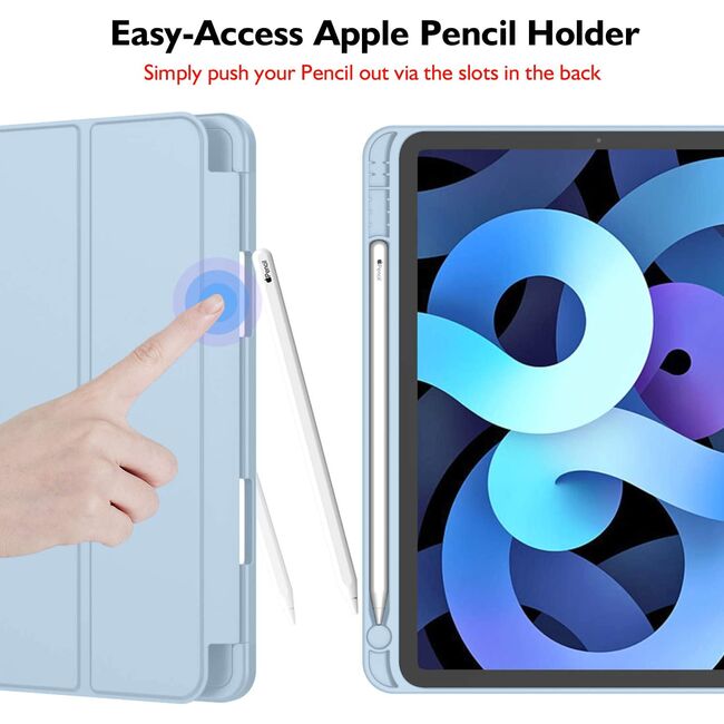 Husa pentru Apple iPad Air 11 2024 / 2025​ M2, M3 cu slot pentru Apple Pencil, sky blue