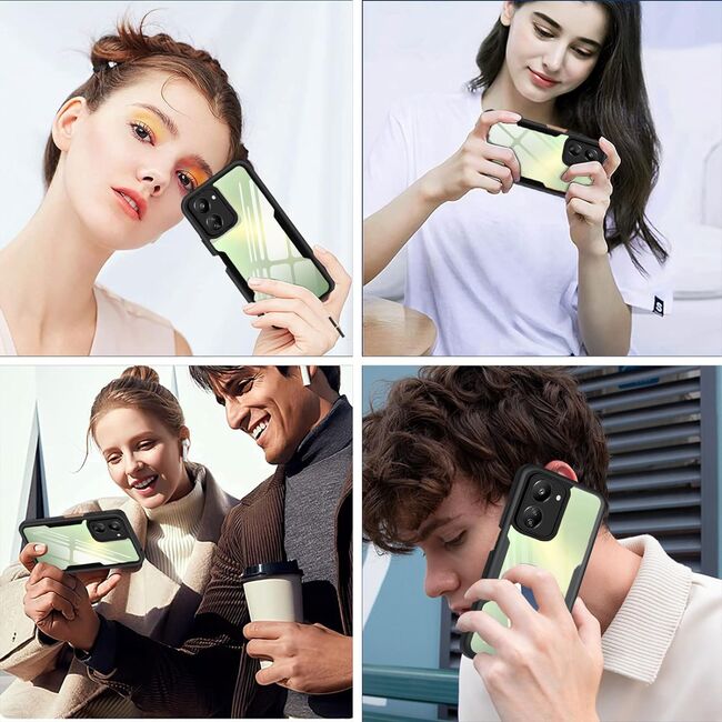 Pachet 360: Husa cu folie integrata pentru Xiaomi Redmi 13C 4G Cover360 fata / spate - blue