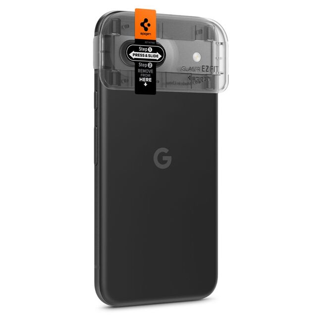 [Pachet 2x] Folie sticla camera Google Pixel 8a Spigen Glas.tR Optik ”EZ FIT”, transparenta