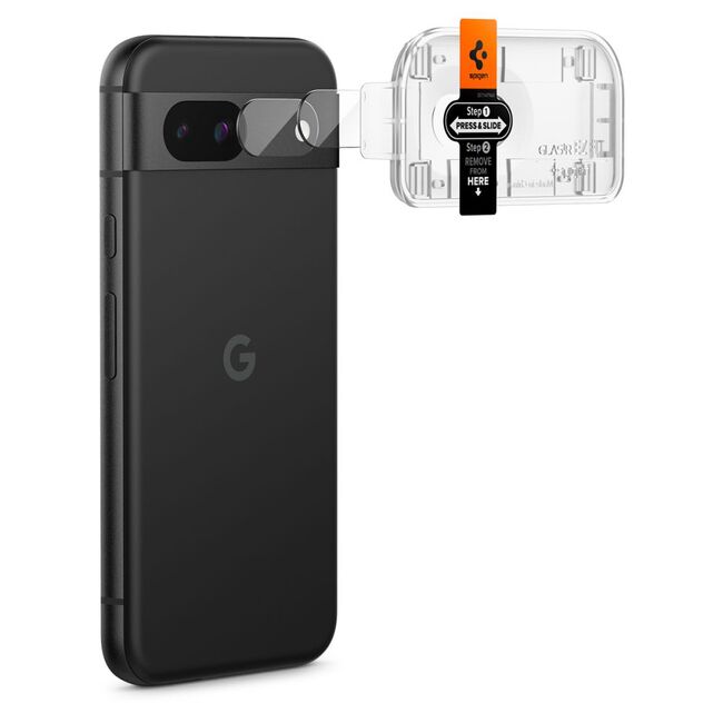 [Pachet 2x] Folie sticla camera Google Pixel 8a Spigen Glas.tR Optik ”EZ FIT”, transparenta