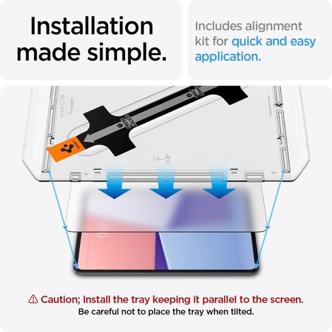Folie iPad Pro 11 (2024) Spigen Paper Touch cu aplicator, mata