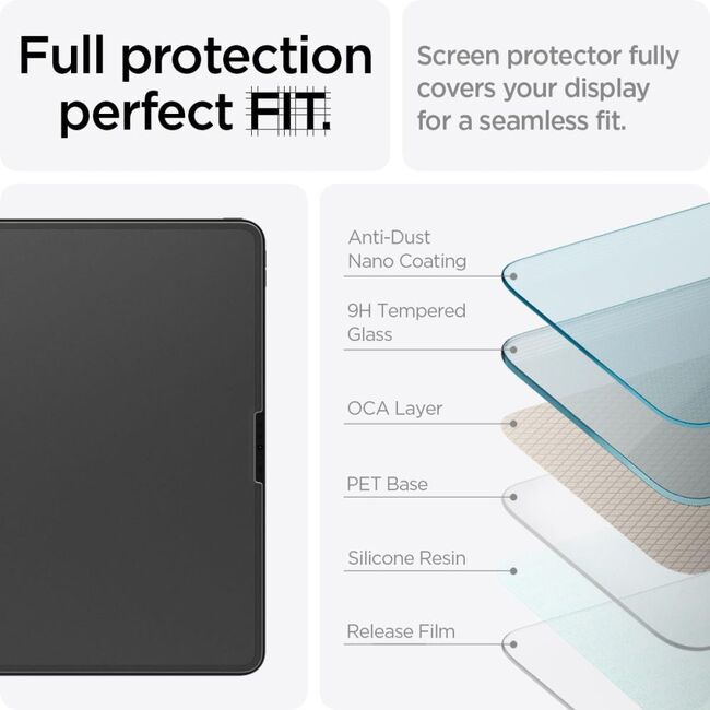 Folie iPad Pro 11 (2024) Spigen Paper Touch cu aplicator, mata