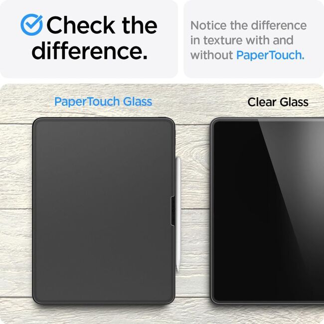 Folie iPad Pro 11 (2024) Spigen Paper Touch cu aplicator, mata