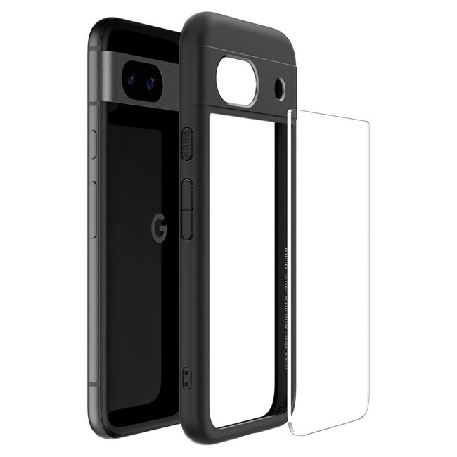 Husa Google Pixel 8a Spigen Ultra Hybrid, negru / transparent