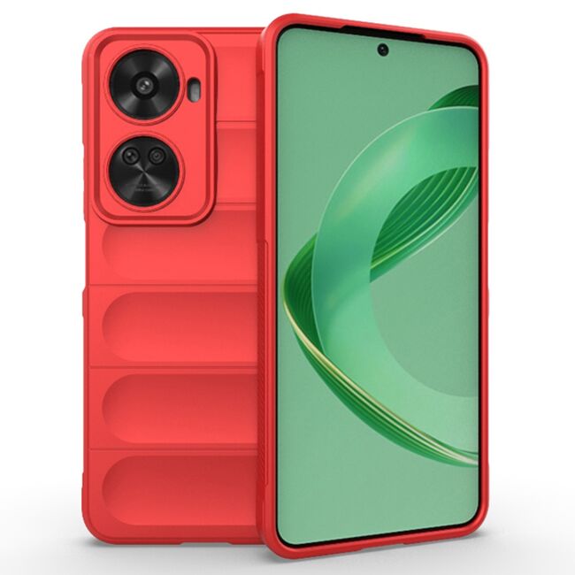 Husa pentru  Huawei nova 12 SE Liquid Silicone, Microfibre Lining, Non-Slip Airbag Design, rosu