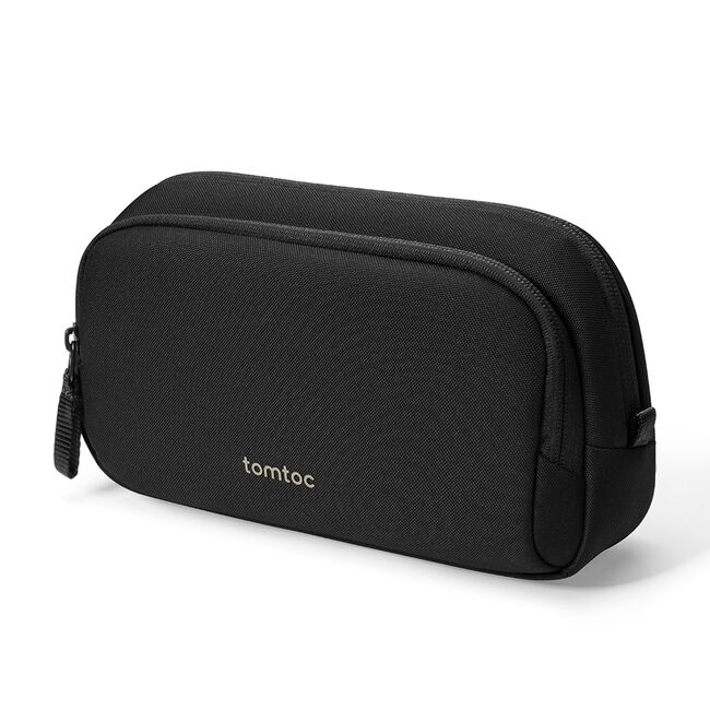Borseta accesorii Tomtoc - electronic accessory pouch (t12m1d1) - cu 2 buzunare, polyester, nylon - black