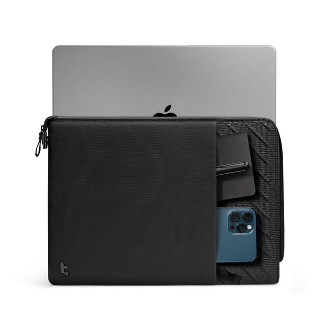 Voyage Laptop Sleeve (A10D2D1) - 45° Diagonal Lines, Water-Resistant 14 inch antisoc Tomtoc, negru, A10F2D1