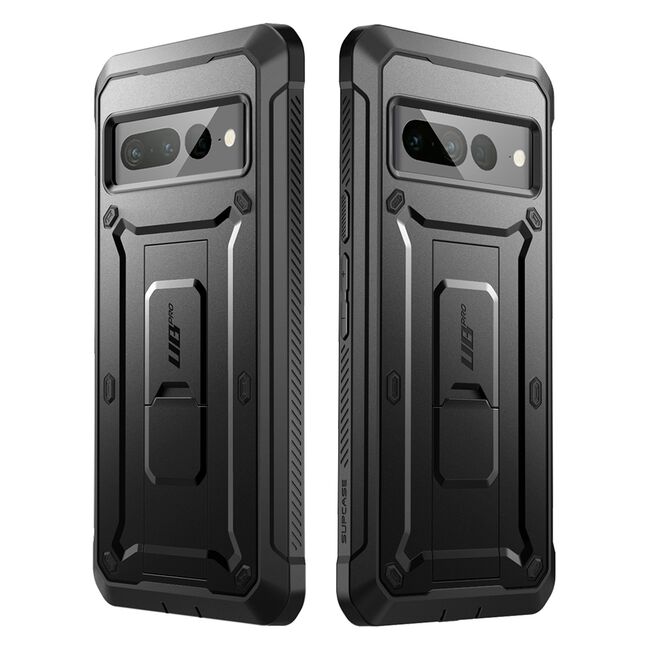 Pachet 360: Husa cu folie integrata Google Pixel 8a Supcase Unicorn Beetle Pro, negru