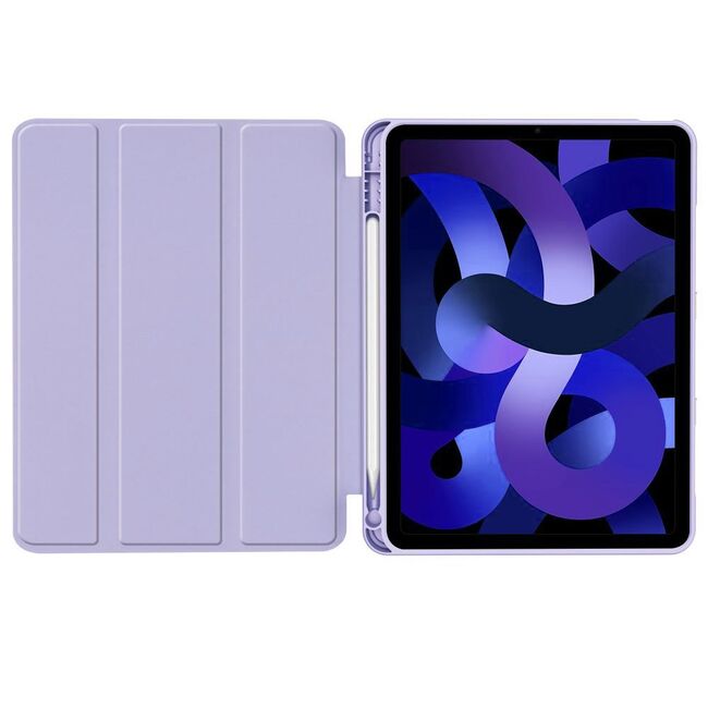 Husa pentru Apple iPad Air 11 2024 / 2025​ M2, M3 de tip stand cu slot pentru Apple Pencil functie sleep/wake-up, mov