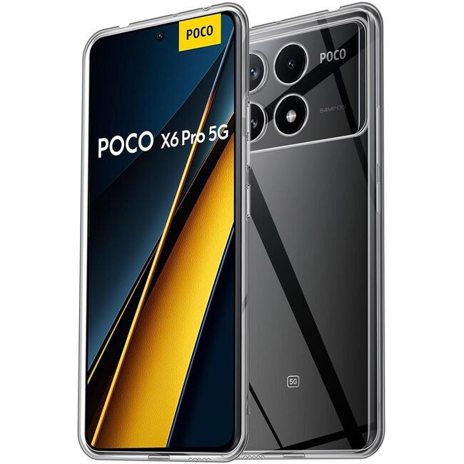 Husa pentru Xiaomi Poco X6 Pro Slim Anti-Shock 1.5mm, Transparent