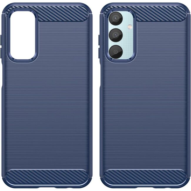 Husa pentru Samsung Galaxy M15 Liquid Carbon Silicone, albastru