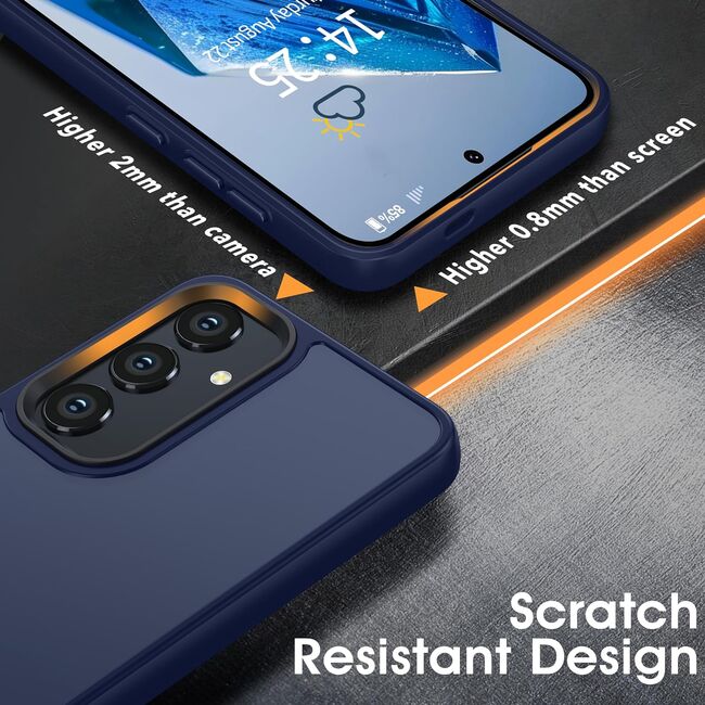 Husa pentru Samsung Galaxy A55 Lightweight Frosted Translucent, blue