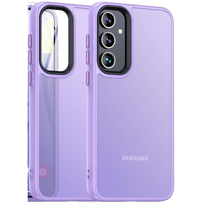 Husa pentru Samsung Galaxy A55 Lightweight Frosted Translucent, mov