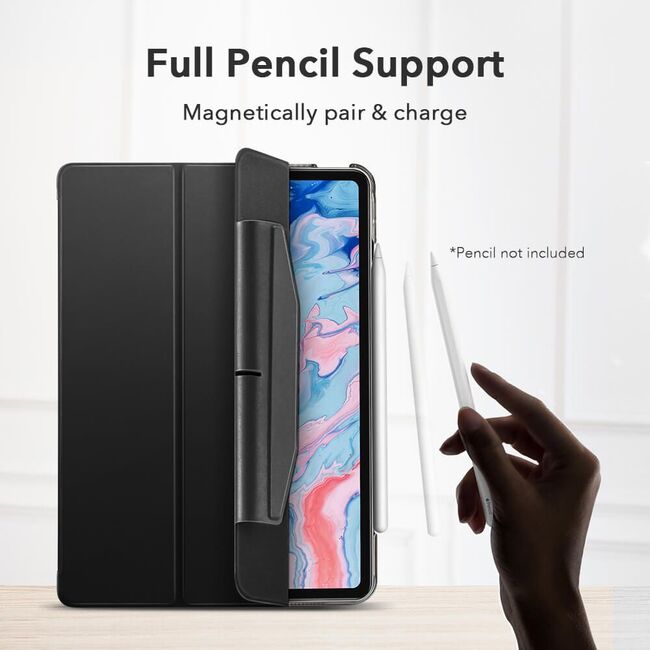 Husa Apple iPad Air 11" 2024 / 2025​ M2, M3 10.9" ESR Ascend Trifold, Negru