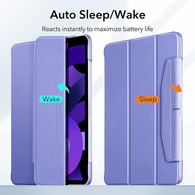 Husa Apple iPad Air 11 2024 / 2025​ M2, M3 ESR Ascend Trifold cu functie sleep/wake-up - lavender