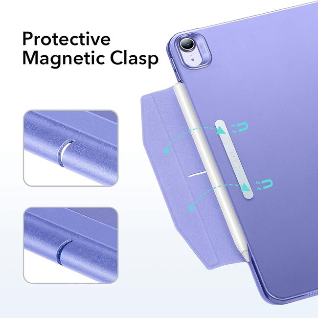 Husa Apple iPad Air 11 2024 / 2025​ M2, M3 ESR Ascend Trifold cu functie sleep/wake-up - lavender