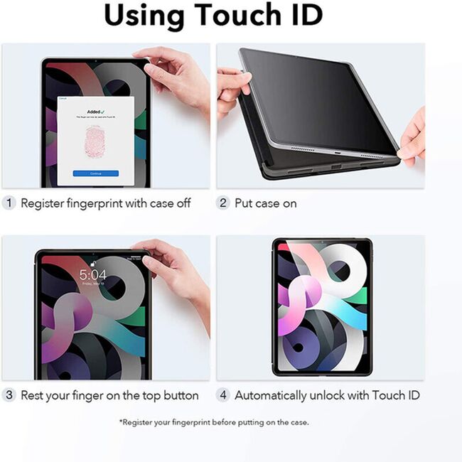 Husa pentru Apple iPad Air 11 2024 / 2025​ M2, M3 ESR - Rebound slim, rose gold