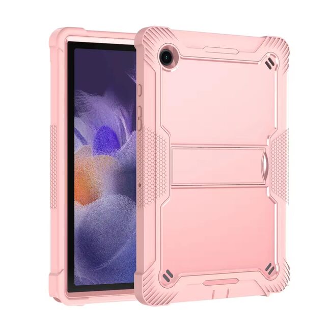 [Pachet 360°] Husa + folie din sticla pentru  Samsung Galaxy Tab A9 Plus Rugged Heavy Duty - roz
