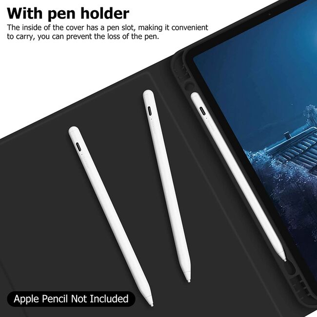 Husa cu tastatura iluminata pentru Apple iPad Air 11 2024 / 2025​ M2, M3, negru