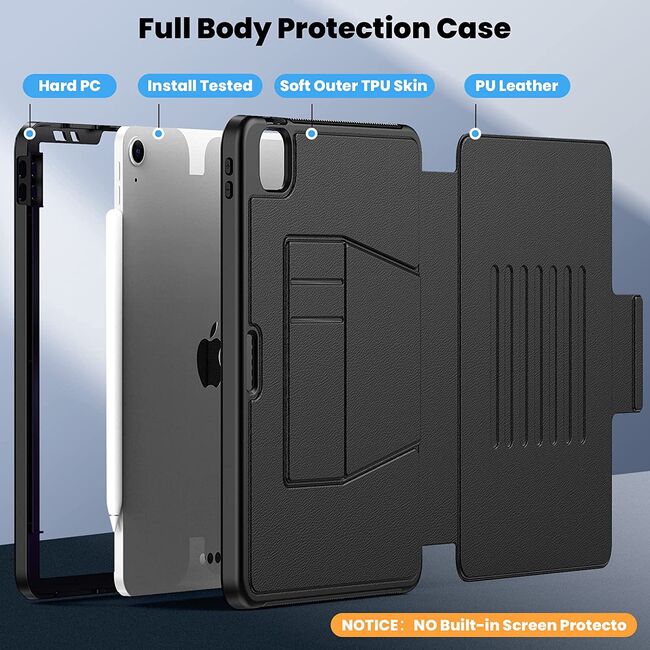 Husa Apple iPad Air 11 2024 / 2025​ M2, M3 ProCase Business, negru
