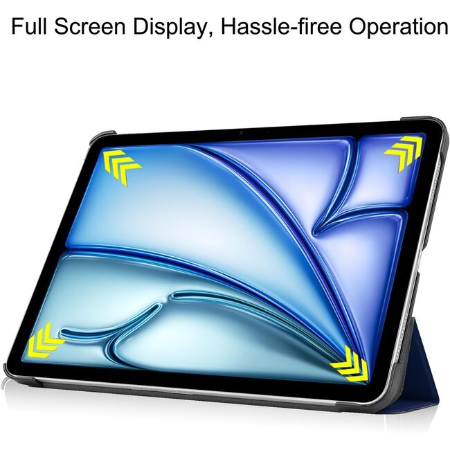 Husa pentru Apple iPad Air 11 2024 / 2025​ M2, M3, cu functie wake-up/sleep, tip stand, navy blue