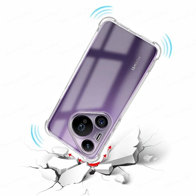 Husa pentru Honor Pura 70 Slim Anti-Shock 1.5mm reinforced corners, Transparent