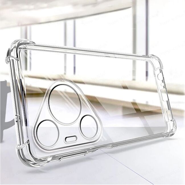 Husa pentru Honor Pura 70 Slim Anti-Shock 1.5mm reinforced corners, Transparent