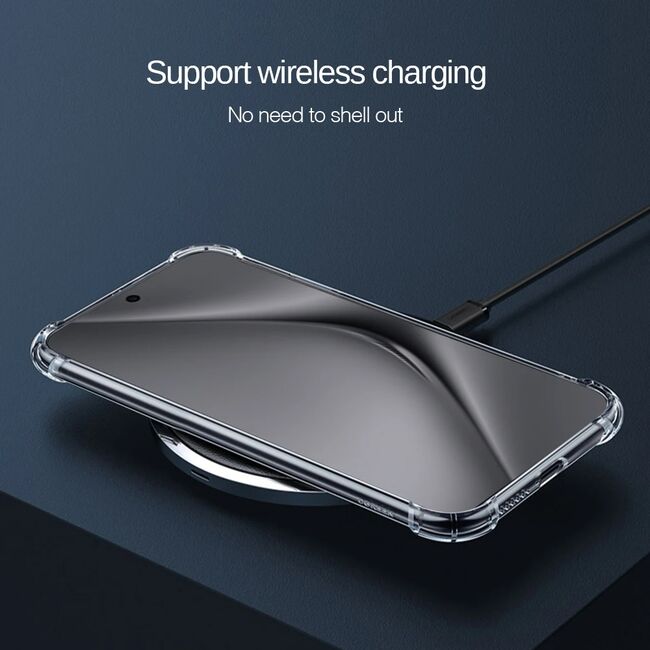 Husa pentru Honor Pura 70 Ultra Slim Anti-Shock 1.5mm reinforced corners, Transparent