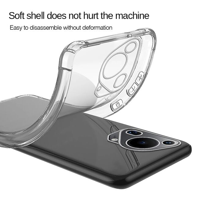Husa pentru Honor Pura 70 Ultra Slim Anti-Shock 1.5mm reinforced corners, Transparent