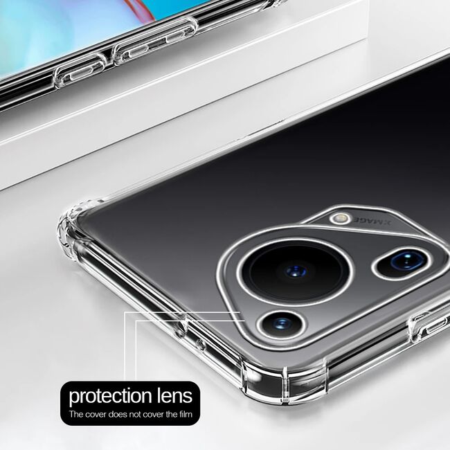 Husa pentru Honor Pura 70 Ultra Slim Anti-Shock 1.5mm reinforced corners, Transparent
