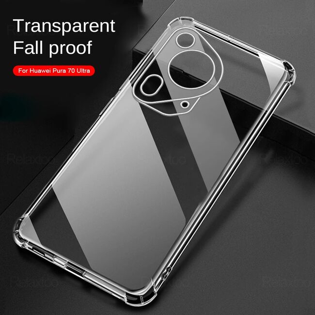 Husa pentru Honor Pura 70 Ultra Slim Anti-Shock 1.5mm reinforced corners, Transparent