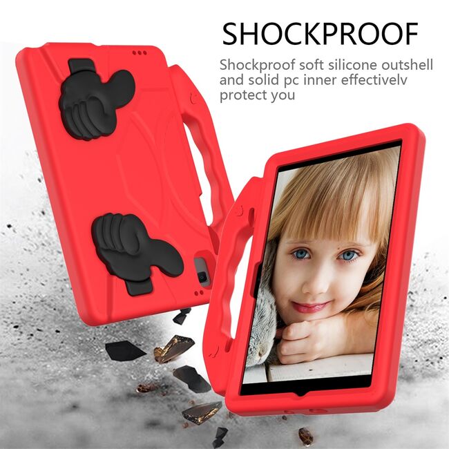 Husa pentru Lenovo Tab M11 Shockproof de tip stand, rosu