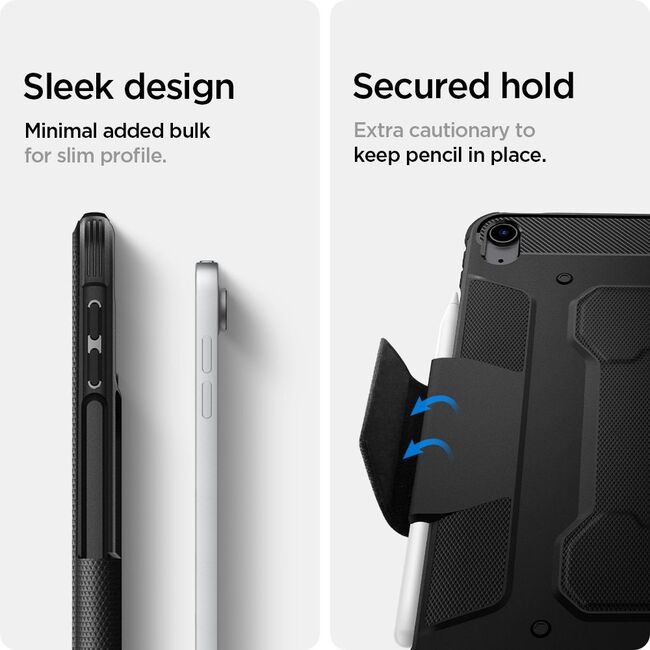 Husa Spigen Rugged Armor Pro pentru Apple iPad Air 11 2024 / 2025​ M2, M3, negru