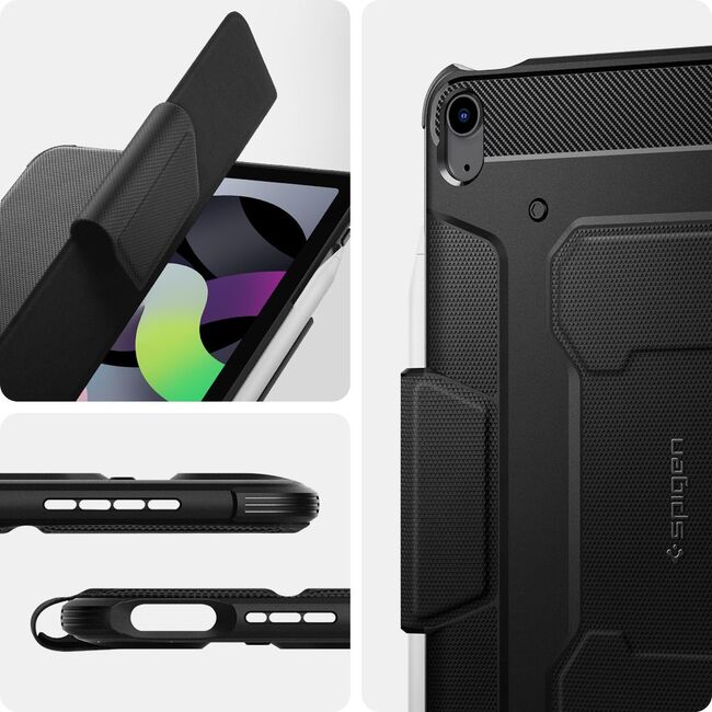 Husa Spigen Rugged Armor Pro pentru Apple iPad Air 11 2024 / 2025​ M2, M3, negru