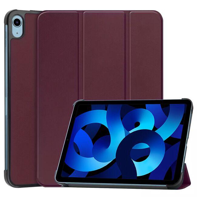 Husa pentru Apple iPad Air 11 2024 / 2025​ M2, M3, cu functie wake-up/sleep, tip stand, burgundy