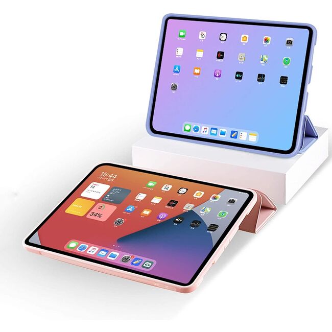Husa Apple iPad Air 11 2024 / 2025​ M2, M3 cu functie wake-up/sleep si suport pentru Apple Pen, light pink