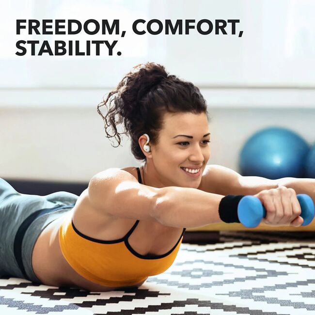 Casti wireless Bluetooth pentru sport Anker X20, IP68, alb