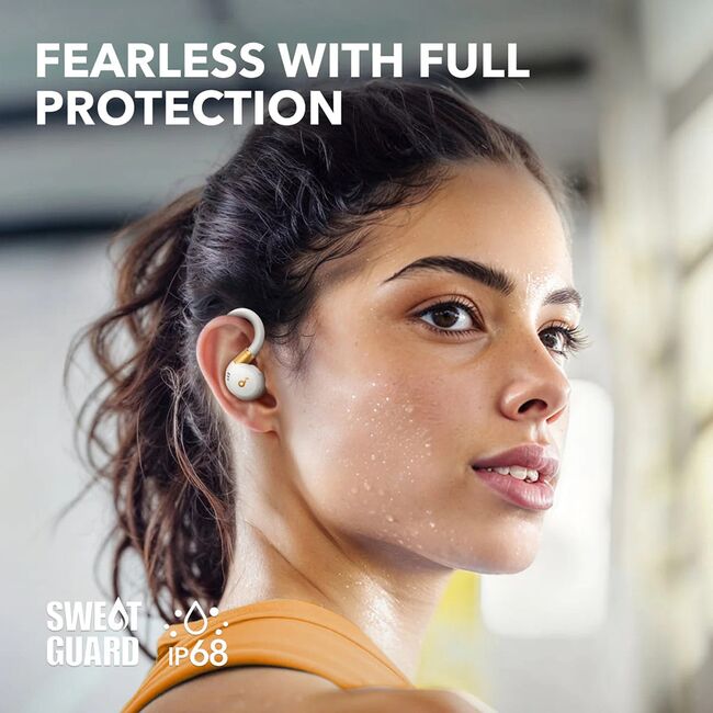 Casti wireless Bluetooth pentru sport Anker X20, IP68, alb