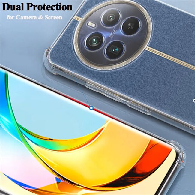 Husa pentru Realme 12+ Anti-Shock 1.5mm, reinforced 4 corners, transparent