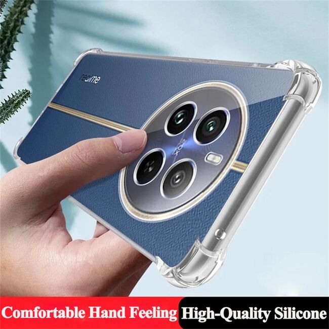 Husa pentru Realme 12+ Anti-Shock 1.5mm, reinforced 4 corners, transparent