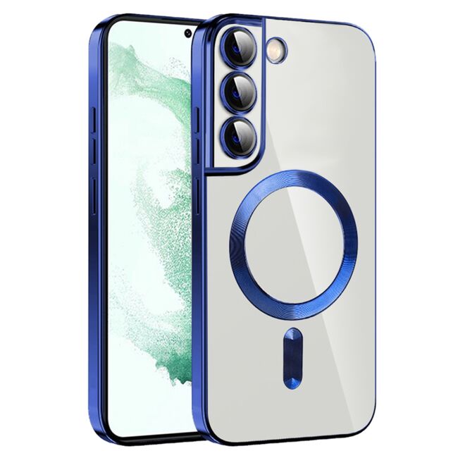 Husa pentru Samsung Galaxy S21 FE cu MagSafe si protectie pentru lentile anti-shock 1.5 mm - deep blue