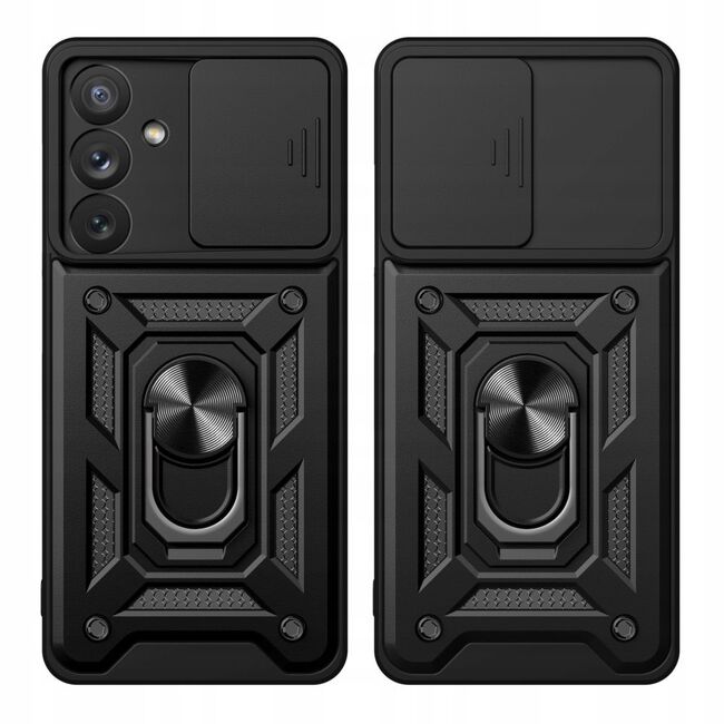 Husa Samsung Galaxy A55 5G protectie camera Techsuit CamShield Series, negru